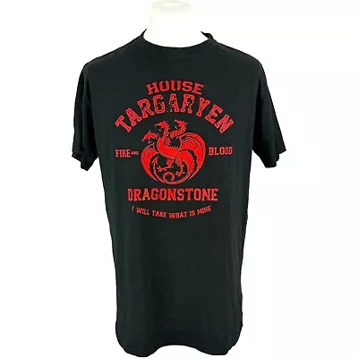 Buy Stars & Stripes Tag T Shirt XL Graphic Black Targaryen T Shirt Oversized Vintage • 22.50£