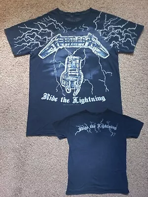 Buy Metallica Ride The Lightning T-Shirt - Size M - Heavy Thrash Metal - Megadeth • 12.99£