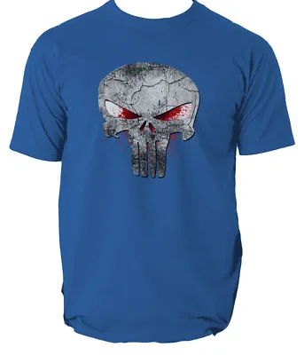 Buy The Punisher Skull Logo T-Shirt Frank Castle Skull Marvel Agent Splatter • 13.97£