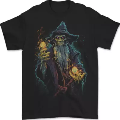 Buy Fantasy Wizard Warlock 4 Mens T-Shirt 100% Cotton • 9.49£