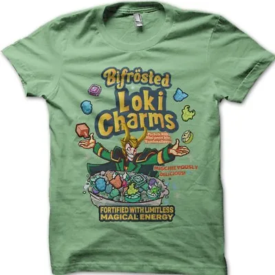 Buy LOKI Charms Thor Superhero Antihero Asgard Bifrost Green T-shirt 9804 • 12.55£