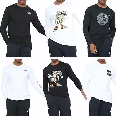 Buy The North Face Mens Long Sleeve T Shirt Graphic Print Crew Neck XS S M L XL XXL • 22.99£