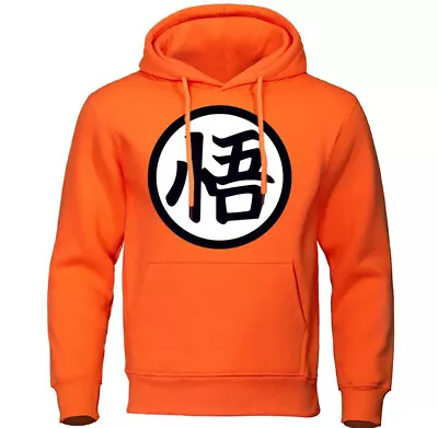 Buy Anime Dragon Ball Z Super Goku Cosplay Gi Kanji Hoodie T-shirt Mens Adult • 16.99£