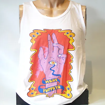 Buy Meat Puppets Metal Punk Rock T-shirt Sleeveless Vest Top White Unisex S-2XL • 14.99£