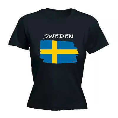 Buy Sweden Country Flag Nationality Supporter Sports -  Womens T-Shirt Tshirt • 12.95£