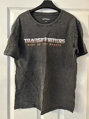Buy Transformers Rise Of The Beasts Small Stone Wash T-shirt - Grey/Black - New BNWB • 9.99£