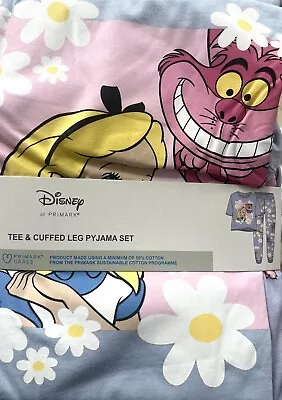 Buy Disney Alice In Wonderland Cuffed-Legged Pyjama Set UK Size 4-20 • 22.99£