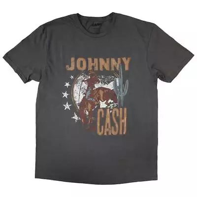 Buy Johnny Cash - Unisex - T-Shirts - Large - Short Sleeves - Cowboy - K500z • 18.31£