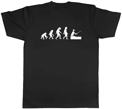 Buy Evolution Of Fishing Mens Unisex T-Shirt Tee • 8.99£