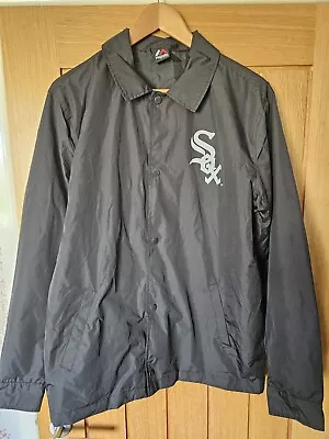 Buy MLB Majestic Red Sox Baseball Lightweight Jacket Men's Medium Black • 23.96£
