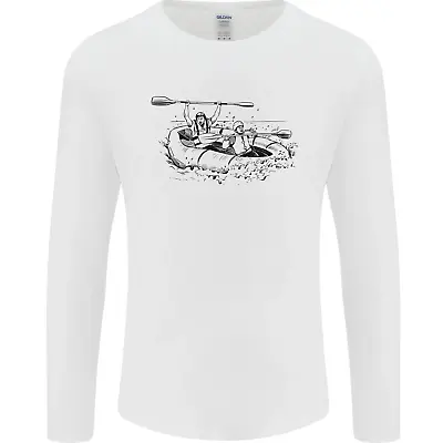 Buy Dinghy Rapids White Water Rafting Whitewater Mens Long Sleeve T-Shirt • 11.99£
