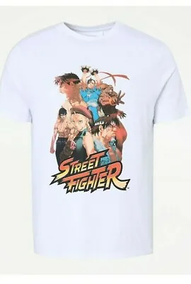 Buy Brand New Street Fighter White T-shirt For Men From George • 12.99£