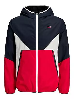 Buy Jack And Jones Mens Long Sleeve Zip Up Hooded Lightweight Windproof Track Jacket • 29.99£