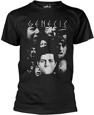 Buy Officially Licensed Genesis Lamb Faces Mens Black T Shirt Genesis Tee • 14.50£