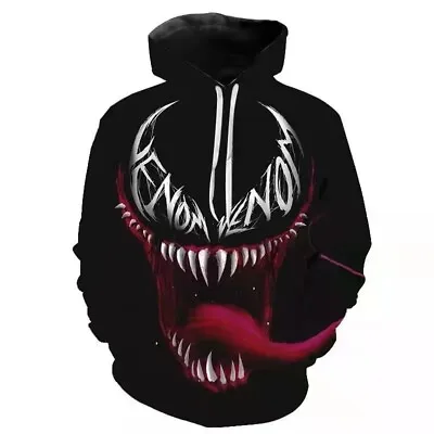 Buy Marvel Superhero Venom 3D Hoodie Men Women Hooded Pullover Jumper Top • 17.99£