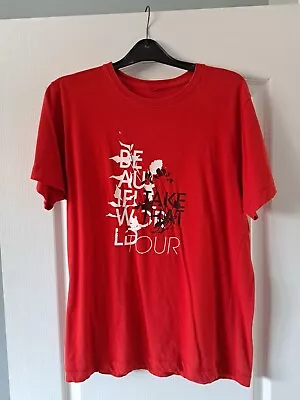 Buy TAKE THAT RED BEAUTIFUL WORLD TOUR 2007  T-Shirt MEDIUM • 10£
