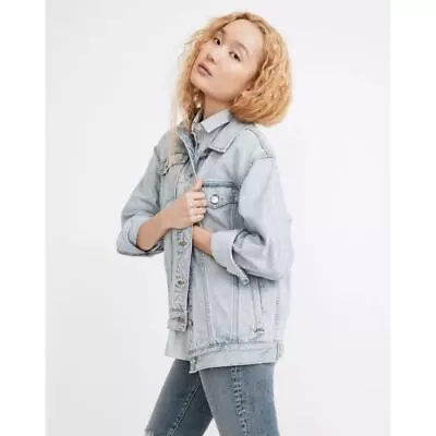 Buy Madewell Women's Oversized Trucker Jean Jacket In Fitzgerald Wash Size S NWOT • 94.72£