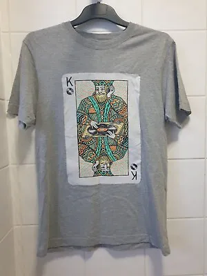 Buy Dephect London King Playing Card Dj Grey T Shirt Official Clothing Rare S 38  W • 24.99£