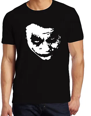Buy Heath Ledger Face Batman Dark Knight Joker Printed Cotton T Shirt • 12.99£