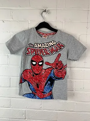 Buy Tu Boys Marvel Comics The Amazing Spiderman T-Shirt Size 6-7 Years #RS • 2.99£