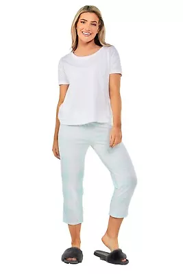 Buy Ex M&S Lounge Wear Pyjamas Set Womens Ladies PJ Pants Cotton Nightwear Size • 10.99£