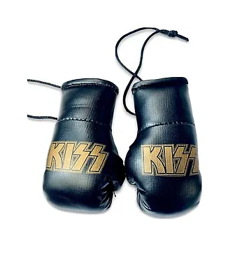 Buy Kiss Band Merch  Mini Boxing Gloves Rear View Mirror 80s Rock Band • 9.64£