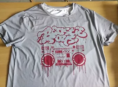 Buy Shiny Gray Beastie Boys Ghetto Blaster T-shirt XL • 12.99£
