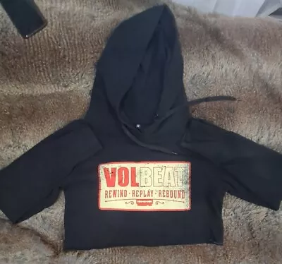 Buy Womans Volbeat Crop Hoodie Medium • 30£
