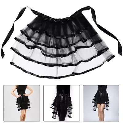 Buy  Steampunk Dress Skirt Tutu Ballet Tulle Dovetail Gothic Women's Tie • 11.98£