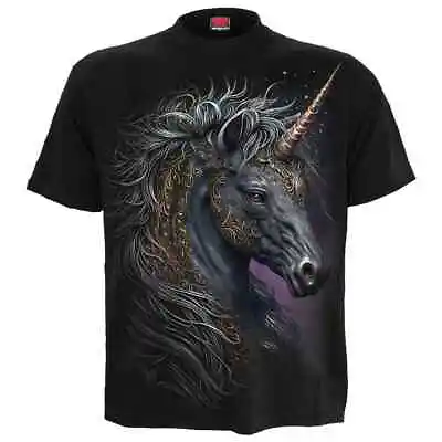 Buy SPIRAL DIRECT CELTIC UNICORN T Shirt Tattoo Skull Unicorn Rock Moon Top Tee • 16.99£