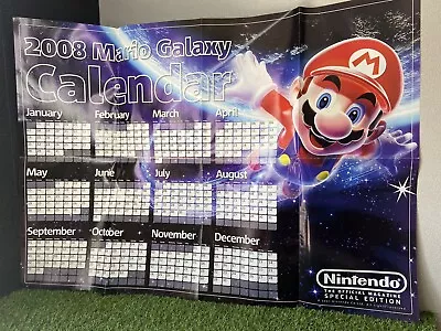 Buy Nintendo Official 2008 Super Mario Galaxy Calendar Gaming Merch Collectable • 18£