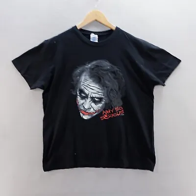 Buy The Joker T Shirt Medium Black Graphic Print Why So Serious Batman Short Sleeve • 8.99£