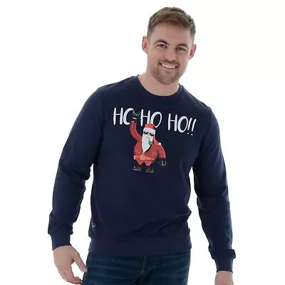 Buy Mens Novelty Funny Christmas Jumper Xmas Sweatshirt Sweater Cool Santa HO HO HO • 15.99£