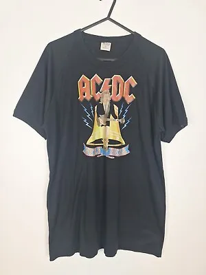 Buy AC/DC Band Single Stitch T Shirt Tee Top Vintage Black Alias Hells Bells Med D • 19.99£