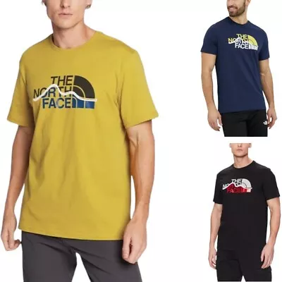 Buy The North Face Mens T Shirts Crew Neck Short Sleeve Summer Gym Sports Tee S-2XL • 16.99£