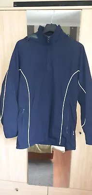 Buy New SportsWear Jacket Brand SW, Size M-L,Black Nylon Windbreaker Water Resistant • 28£