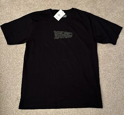 Buy Back To The Future Delorean Black T-Shirt  Top Size L Large BNWT • 11.95£