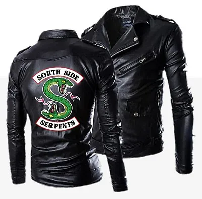 Buy Riverdale South Side Serpents Male 3D PU Leather Jackets Cosplay Coats Costumes • 27.60£