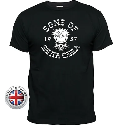 Buy LOST BOYS Sons Of Santa Carla Anarchy Black T Shirt. 80s Unisex Or Ladies Fitted • 14.99£