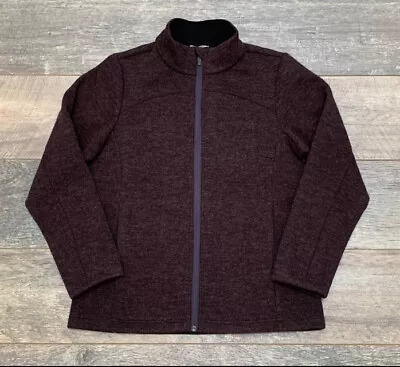 Buy Rohan Hudson Jacket Maroon Women’s Wool Blend Fleece Outdoors VGC - Small • 34.99£