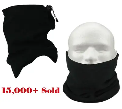 Buy Snood Neck Warmer Scarf Men Winter Thick Fleece Thermal Windproof Balaclava Mask • 3.79£