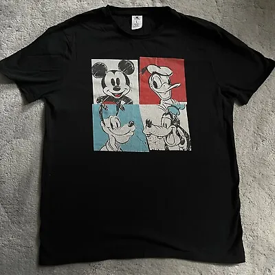 Buy Disney Character Print T Shirt Large Unisex Adults Mickey Goofy Pluto & Donald • 8£