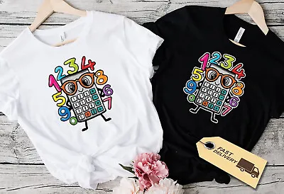 Buy T-Shirt Number Day Maths Day School Kids Boys Girls Gift T Shirt, Calculator • 5.59£
