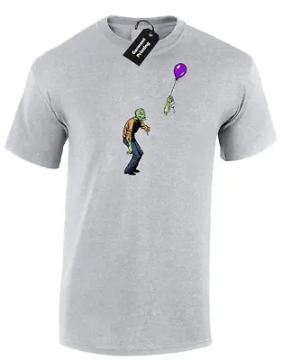 Buy Zombie Balloon Mens T-shirt Funny Design Banksy Graffiti Art Joke Cool (col) • 7.99£