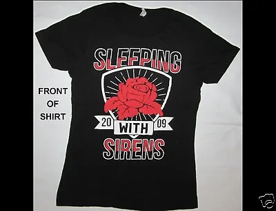 Buy SLEEPING WITH SIRENS 2009 Junior Size Large Black T-Shirt • 9.36£