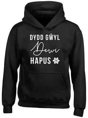Buy Happy St David's Day In Welsh Boys Girls Childrens Kids Hooded Top Hoodie • 13.99£