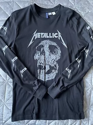 Buy Metallica Navy Long Sleeve T Shirt - Small • 15£
