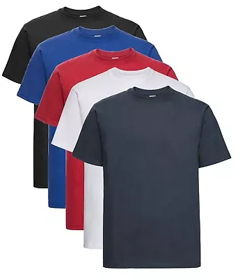 Buy Russell Jerzees ZT215 Plain Heavy Thick Cotton Tee T Shirt T-Shirt  No Logo • 8.99£