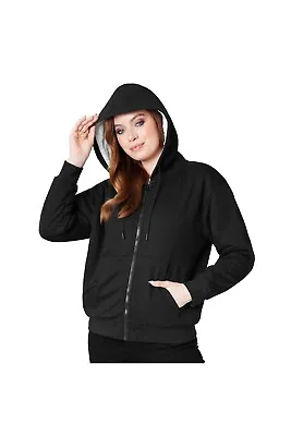 Buy Citycomfort Women Fleece Hoodie Hoody Hooded Top Zip Up Sweatshirt Casual • 14.49£