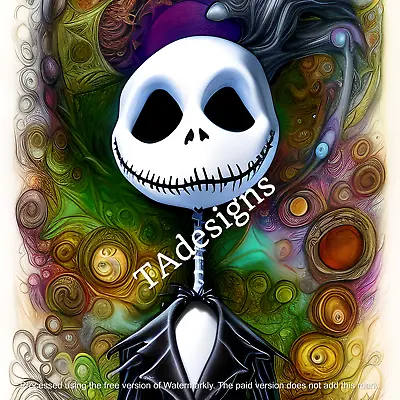 Buy A Nightmare Before Christmas Film Heat Transfer Light Or White Clothing • 3.94£